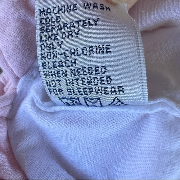 VTG Gymboree Newborn 1998 Pink Tulip Soft Knit Bucket Hat Embroidered Bow GUC - Picture 6 of 7